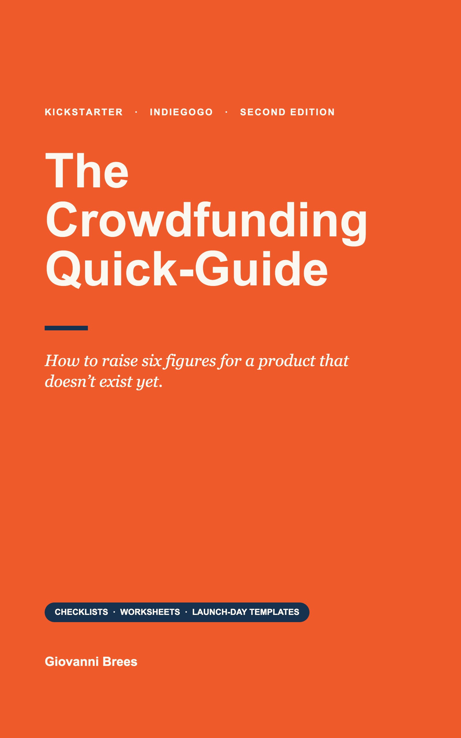 The Crowdfunding Quick-Guide book cover by Giovanni Brees